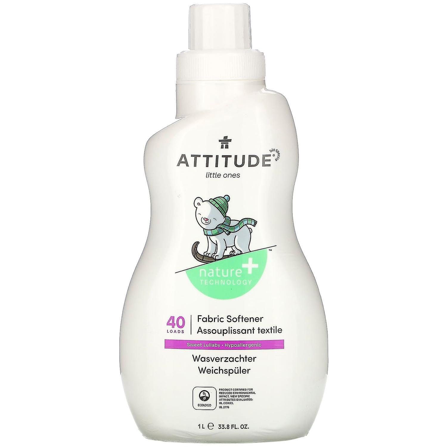 ATTITUDE, Little Ones, Fabric Softener, Sweet Lullaby, 40 Loads, 33.8 fl oz (1 l)