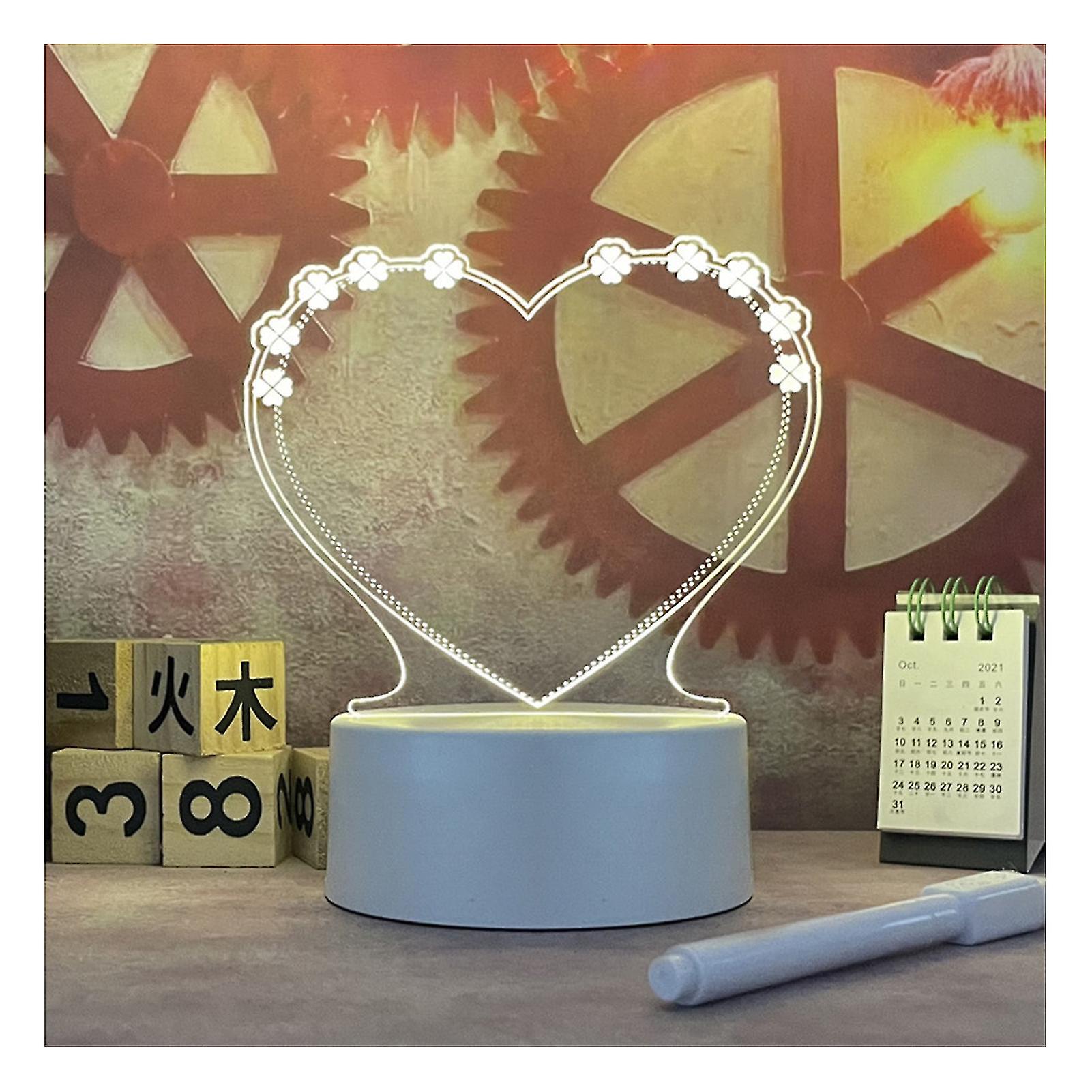 Night Light With Message Board Usb Message Board Holiday Light With Pen For Children Girlfriend