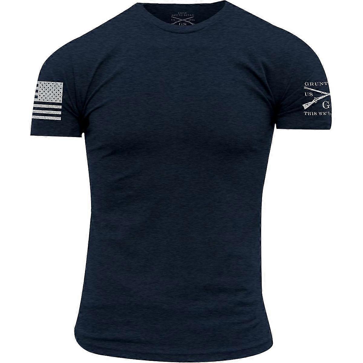 Grunt Style Basic Crewneck T-Shirt - Navy
