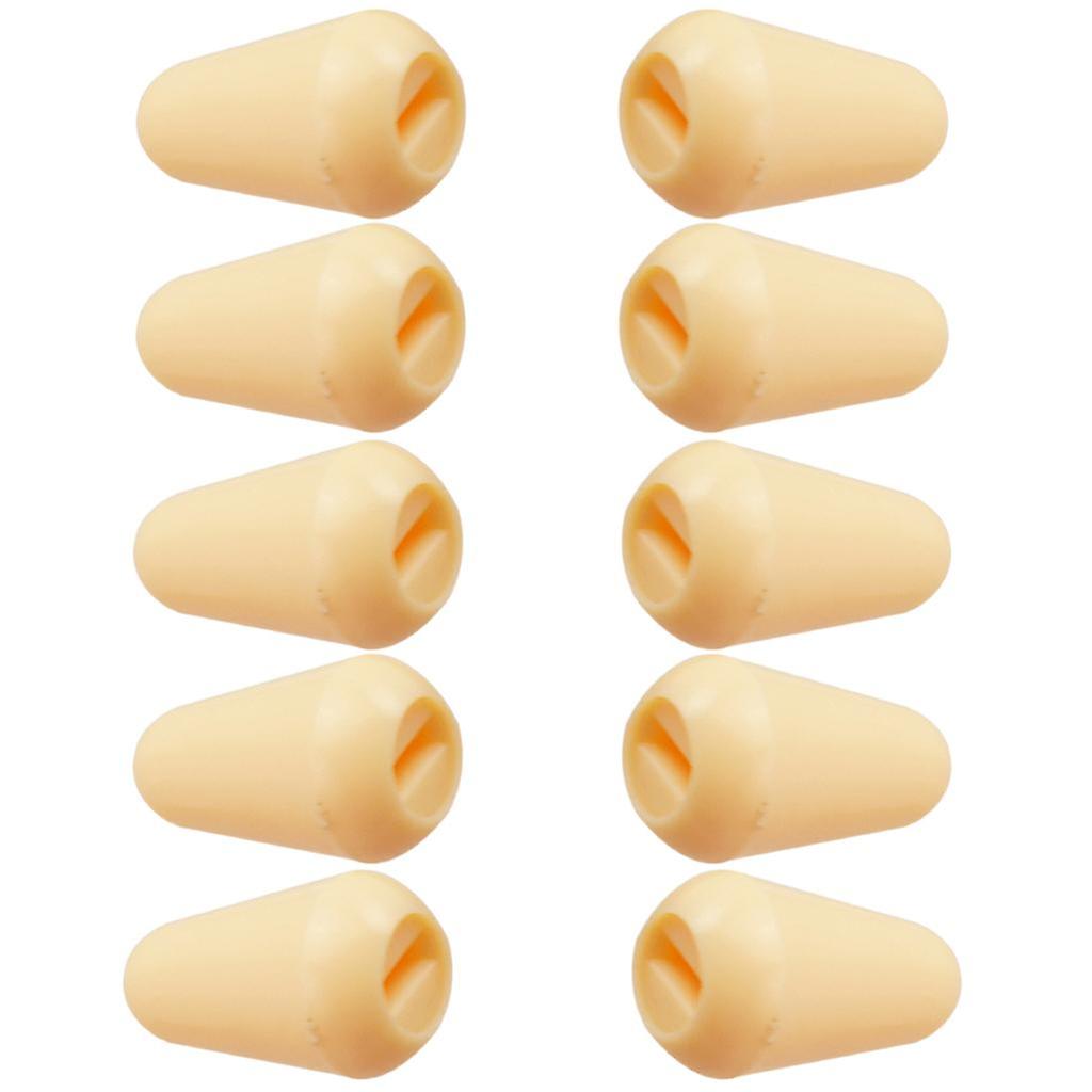 10 Pieces Plastic 5-way Toggle Switches Knobs Cap for ST SQ Electric Guitar