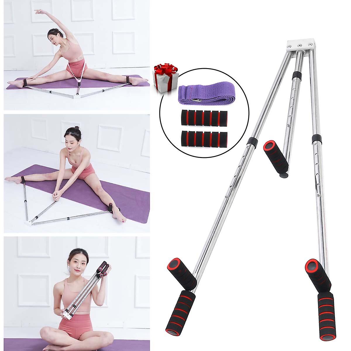 6-Level Adjustable Leg Stretcher With Yoga Rope For Flexibility Training