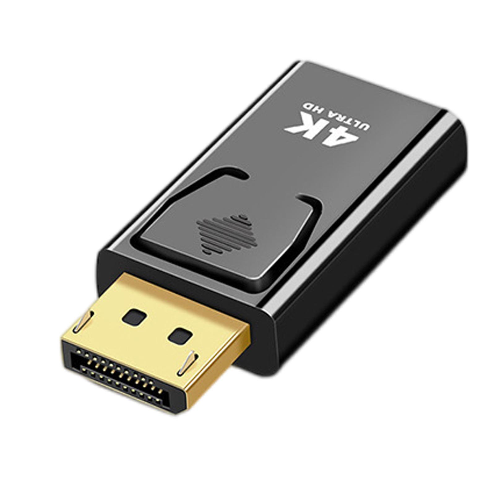 Gold Plated DisplayPort to HDMI Adapter High Speed for Monitor PC  4K