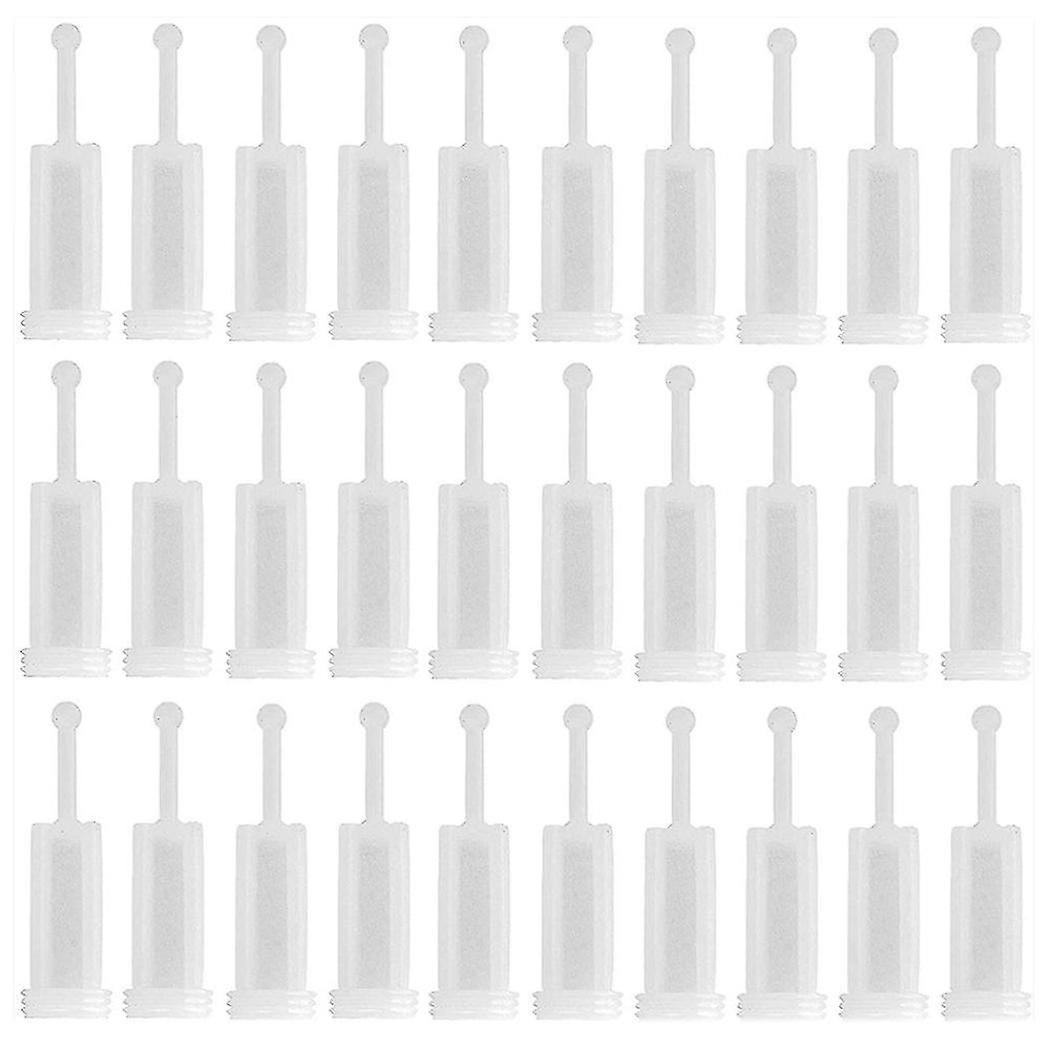 30pcs Universal Spray Tool Filters Disposable Hvlp Gravity Feed Paint Strainers Fine Mesh, White