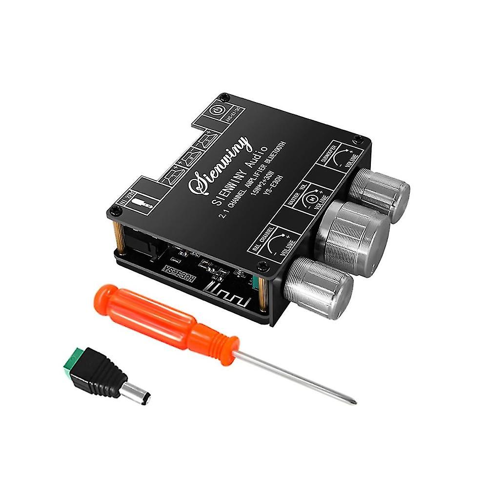 -e30h 2.1 Channel Bluetooth 5.1 Amplifier Board 15wx2+30w Channel Stereo Subwoofer Audio Amplifier Module Dc9-24v