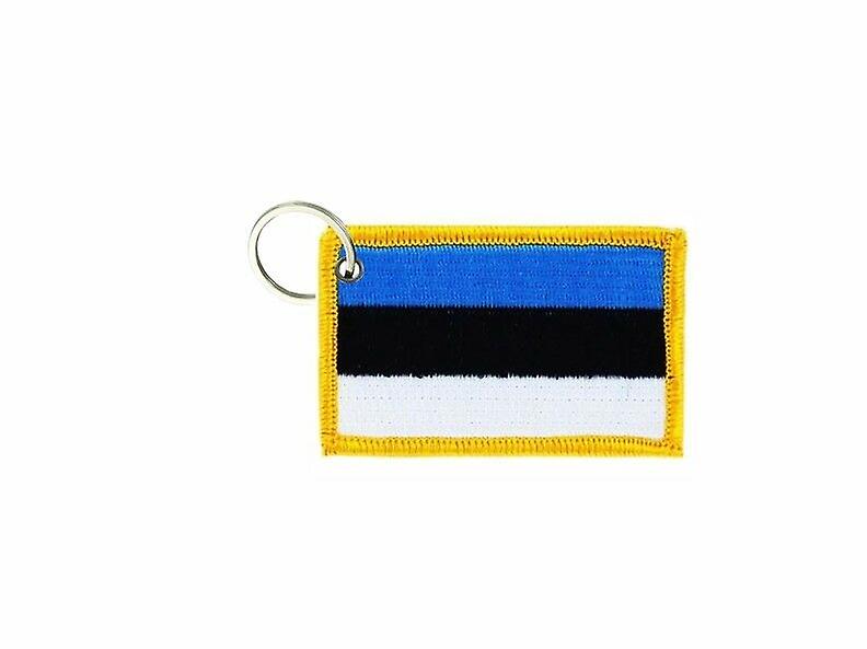 Cle Cles Key Brode Patch Ecusson Badge Estonia Estonian Flag