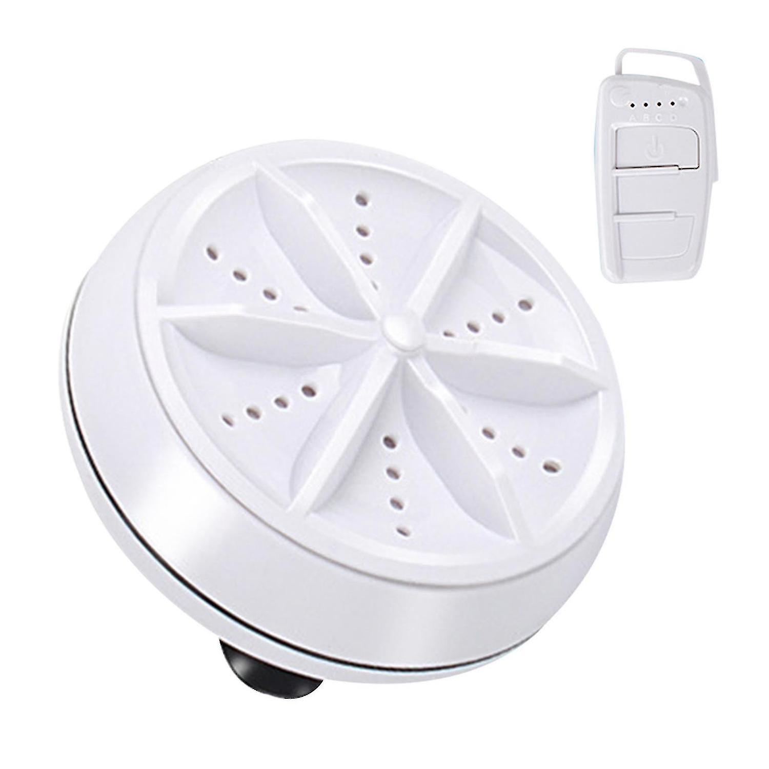 Multifunctional Ultrasonic Washing Machine 9cm Round Mini Portable  Cleaning Tool