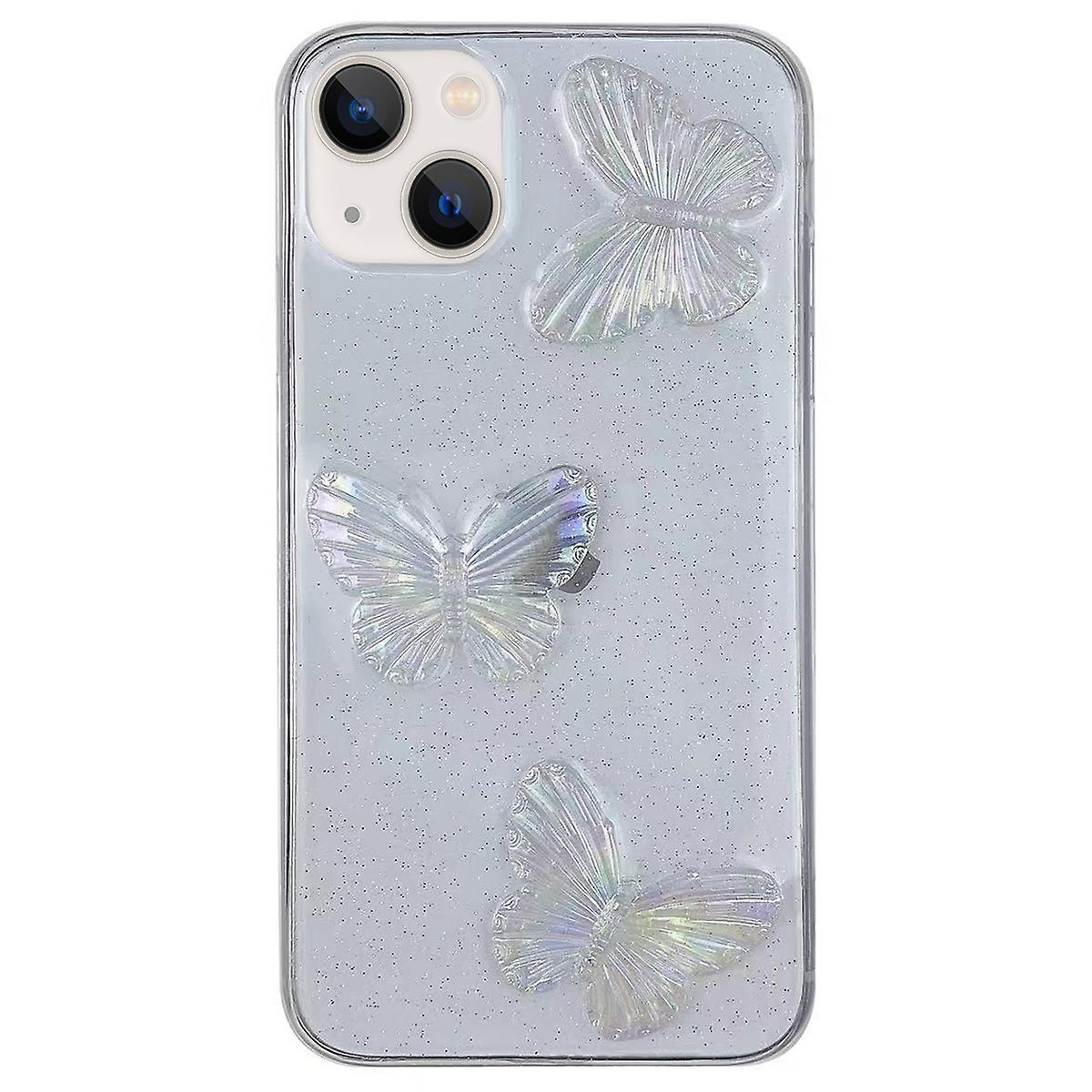 Butterfly TPU Phone Case For iPhone 15 Plus