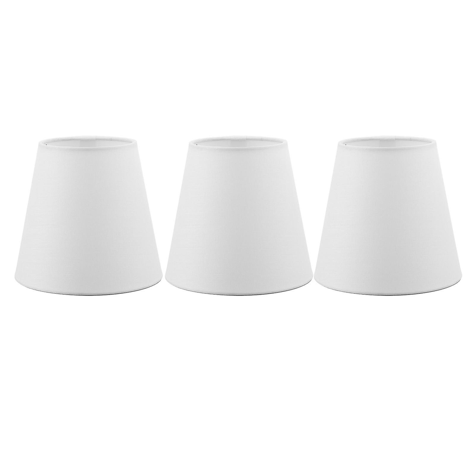 3PCS Modern European Style Fabric Lamp Shade E14 ClipOn Lampshade for Candle Chandelier