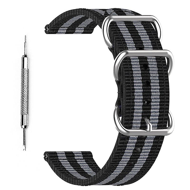 Breathable Canvas Adjustable Smartwatch Strap Wrist Band with Tool for Suunto 9/7/9 Baro/D5