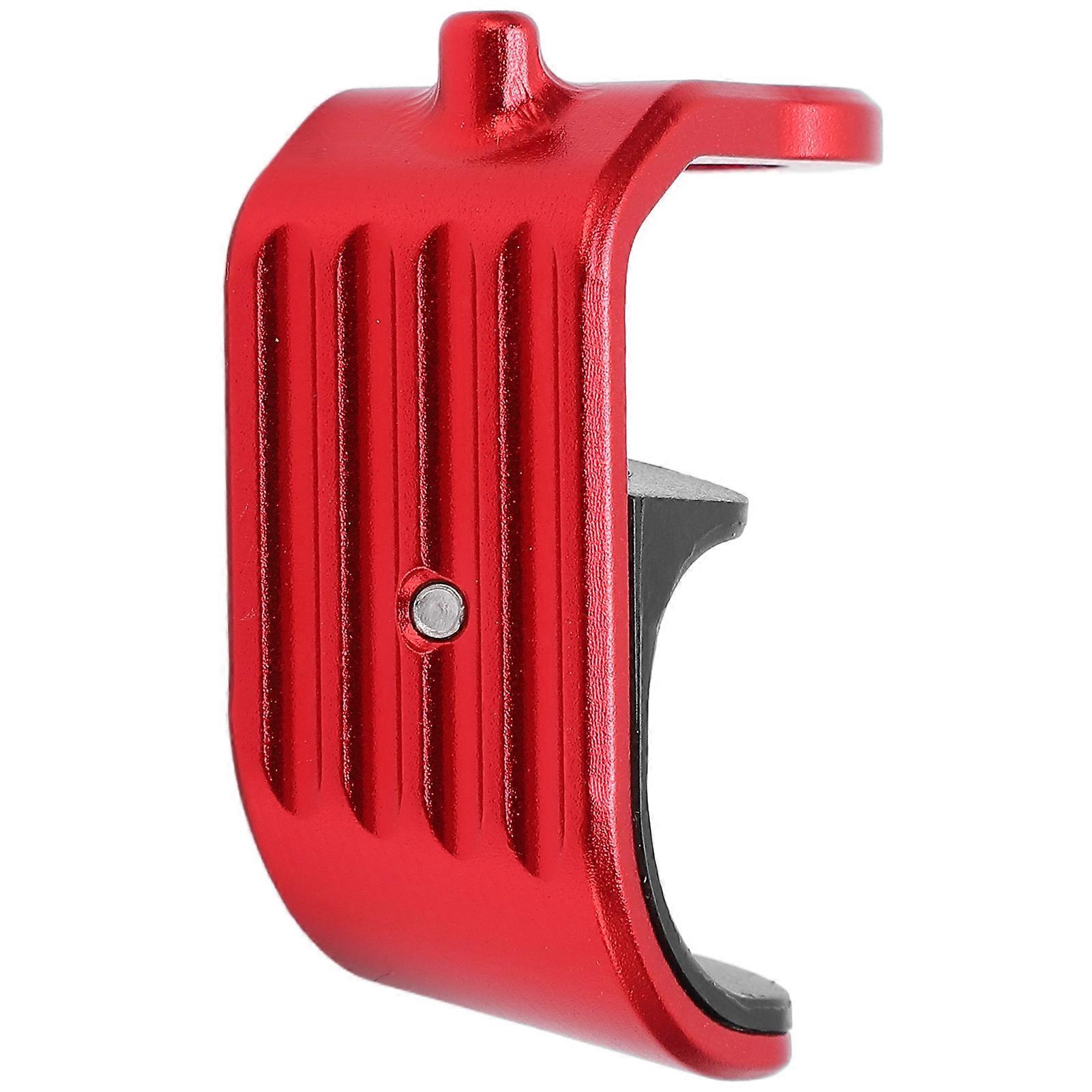 Bicycle E Shaped Buckle Aluminum Alloy Plastic Polished Lightweight Design Bicycle Hook E Buckle for BromptonRed