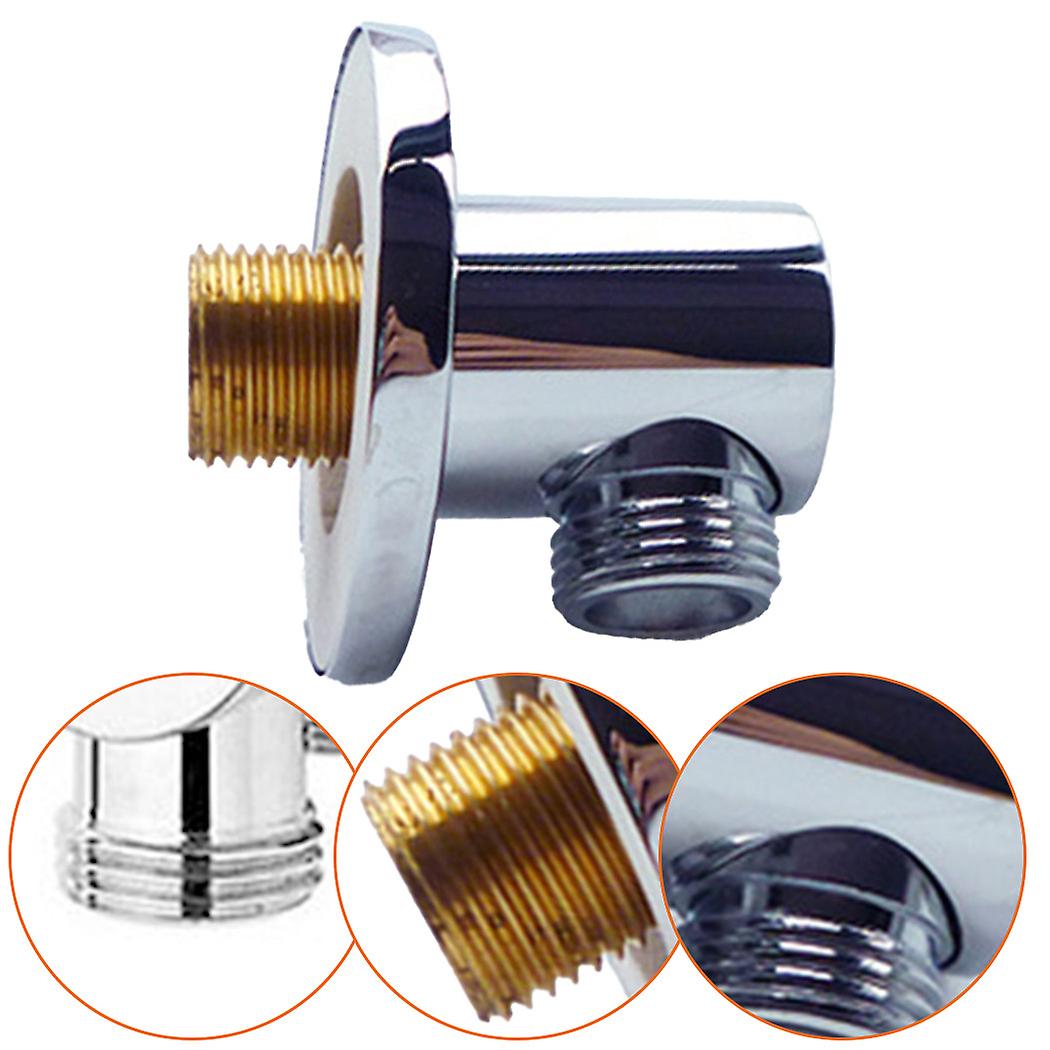 Brass Wall Mounted Shower Bracket OutletBracket Shower Handset Holder Round