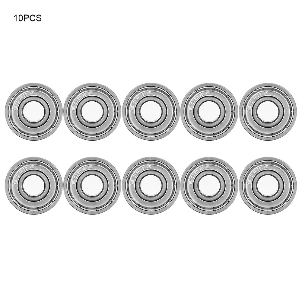 10pcs 608ZZ Double Shielded High Carbon Steel Ball Bearings 8 x 22 x 7mm