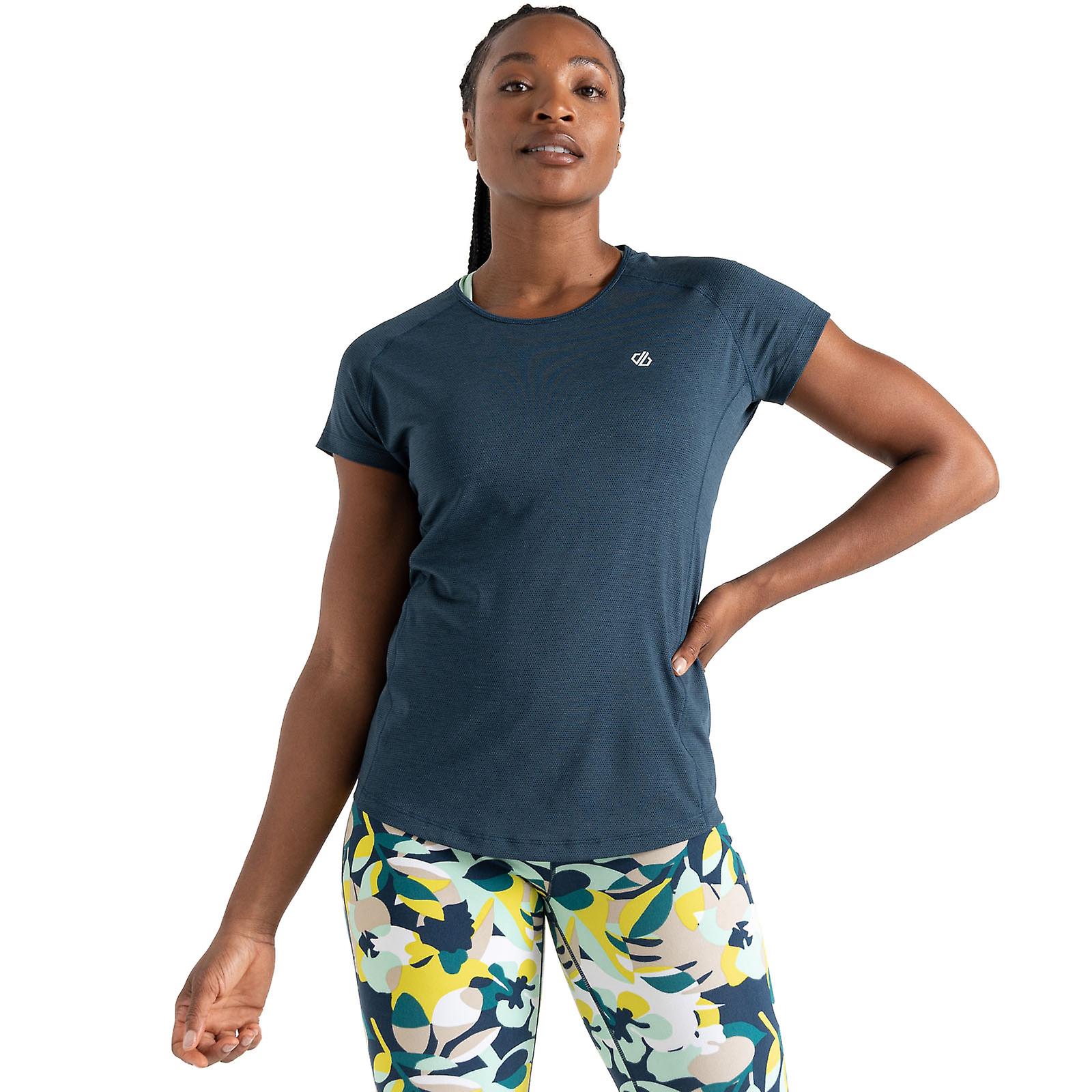 Dare 2b Womens Corral Lightweight Short Sleeve T-Shirt Top Tee - Moonlight Denim