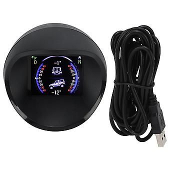 OBD2 GPS Digital Head-Up Display with Inclinometer, Compass, Speed, RPM, Warning Function, Universal for Cars, SUVs, RVs