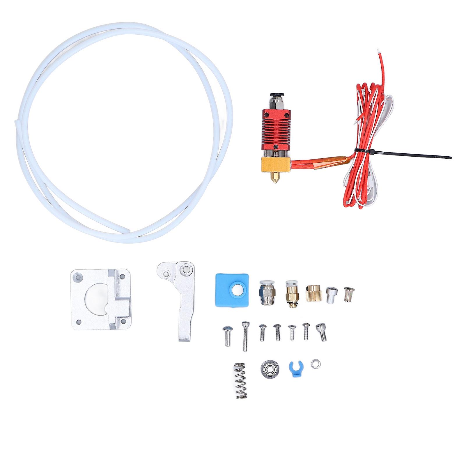3D Printer MK8 Extruder Head Kit - Hot End Replacement for CR10 Series with Male Thread Mount