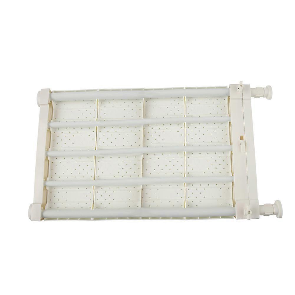 Upgraded Adjustable White Storage Rack 53-90cm Space Saving Shelf
