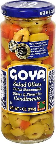 Goya Salad Olives Pitted Manzanilla Olives & Pinientos