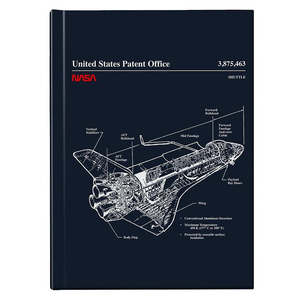 NASA Shuttle Structure Blueprint Hardback Journal