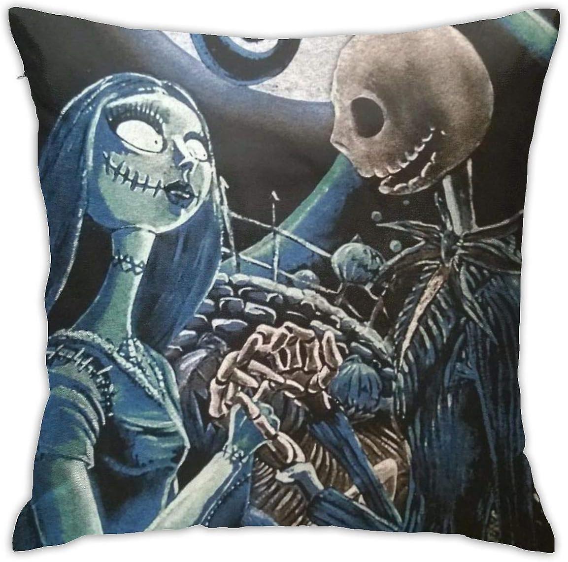 枕カバージャックスケリントンサリー装飾スロー枕カバーホームソファ用クッションカバー45x45cm(18 "x18") -pl2055