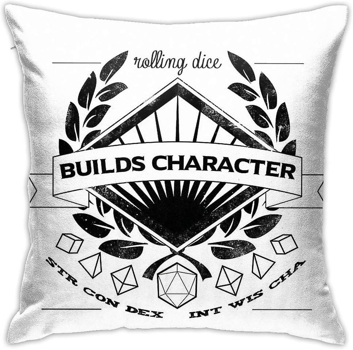 ローリングサイコロは、ソファ寝室用キャラクタークッションスロー枕カバー装飾枕カバー45CM * 45CM AA-1793を構築します
