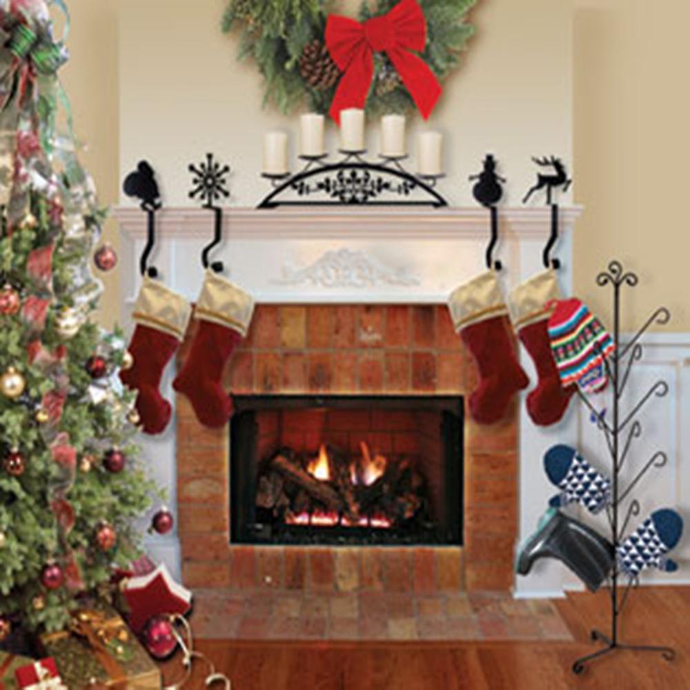 装飾的な手作りのマントルピースフック - 休日、ギフト、家の装飾に最適 - 3.5 "W x 9.25" H