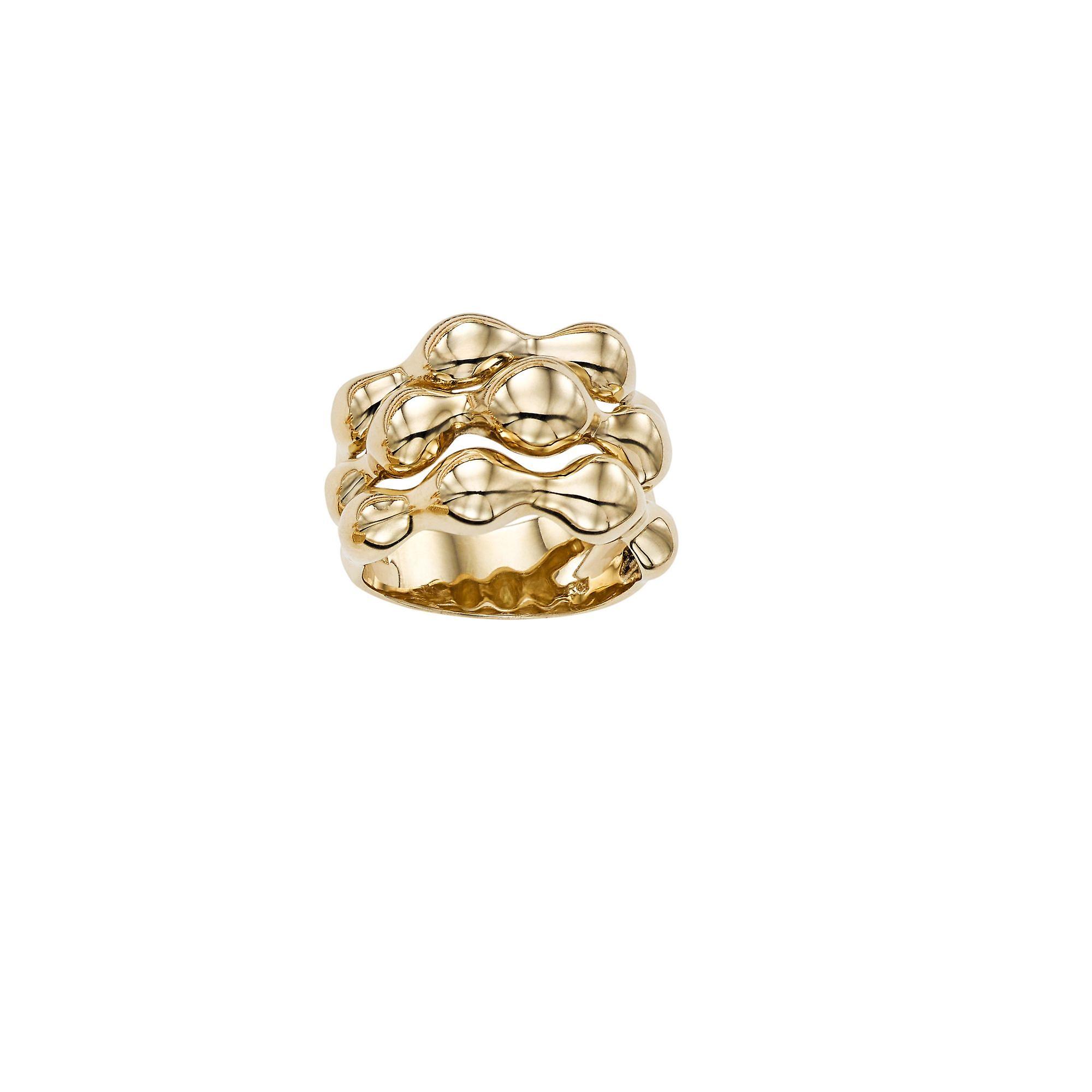 14K Yellow Gold Womens Band Ring