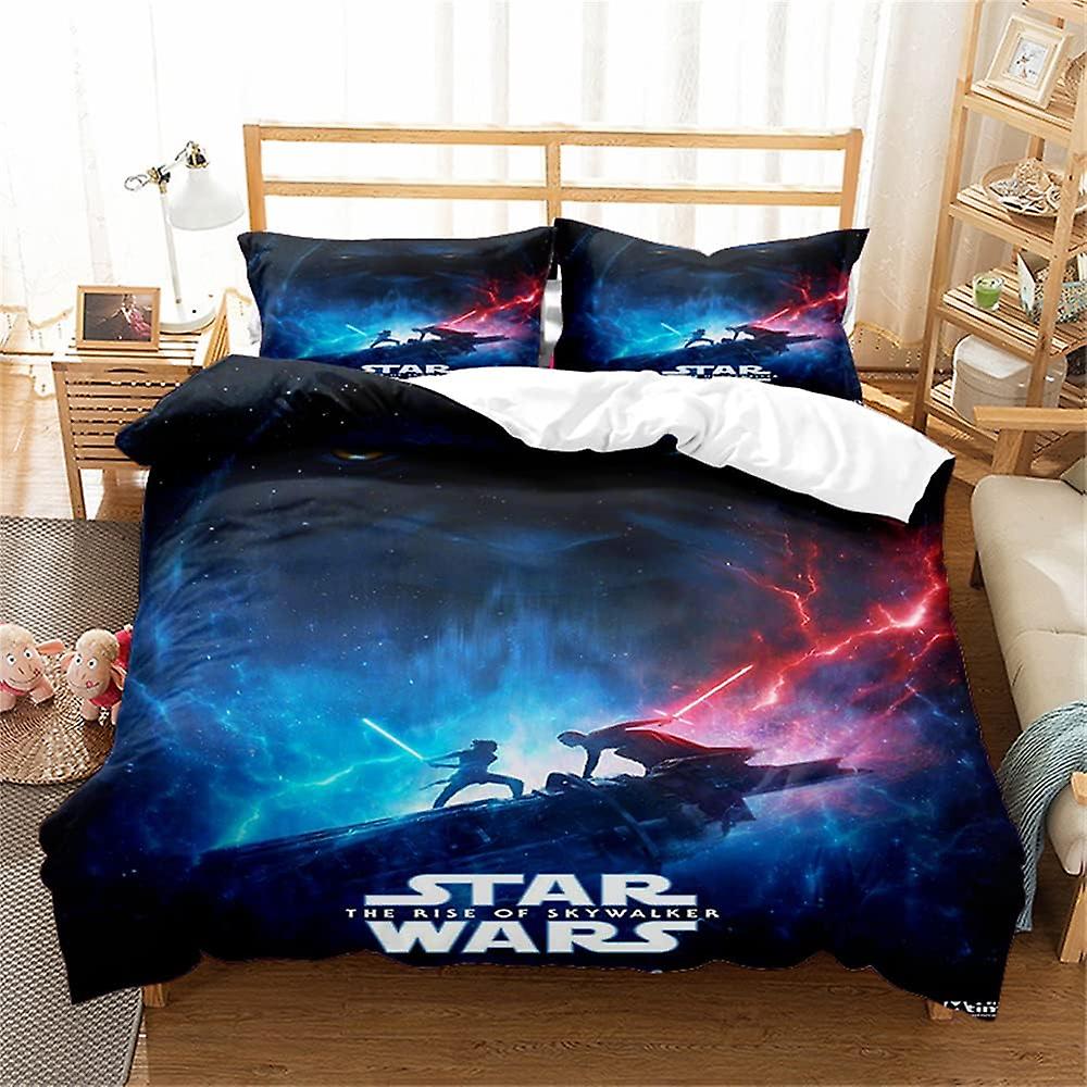Bedding Star Wars Bedding Set Microfiber Colorful Duvet Cover and Pillowcase with Zipper SW 04)