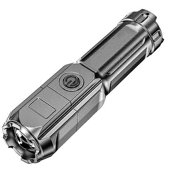 LED Flashlight Waterproof Super Bright Zoomable Long Beam Distance Rechargeable Illumination Emergency Flashlight LED Torch