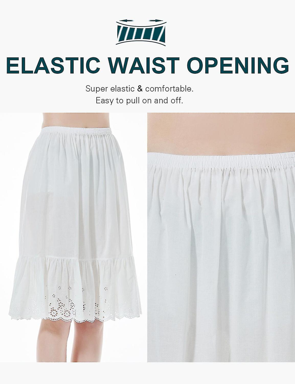 Handwoven Cotton Underskirt With Pleated Hem