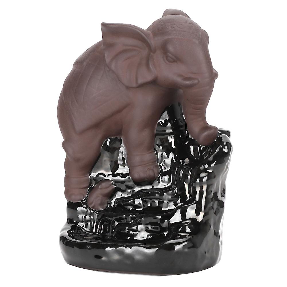 Elephant Backflow Incense Holder, Ceramic