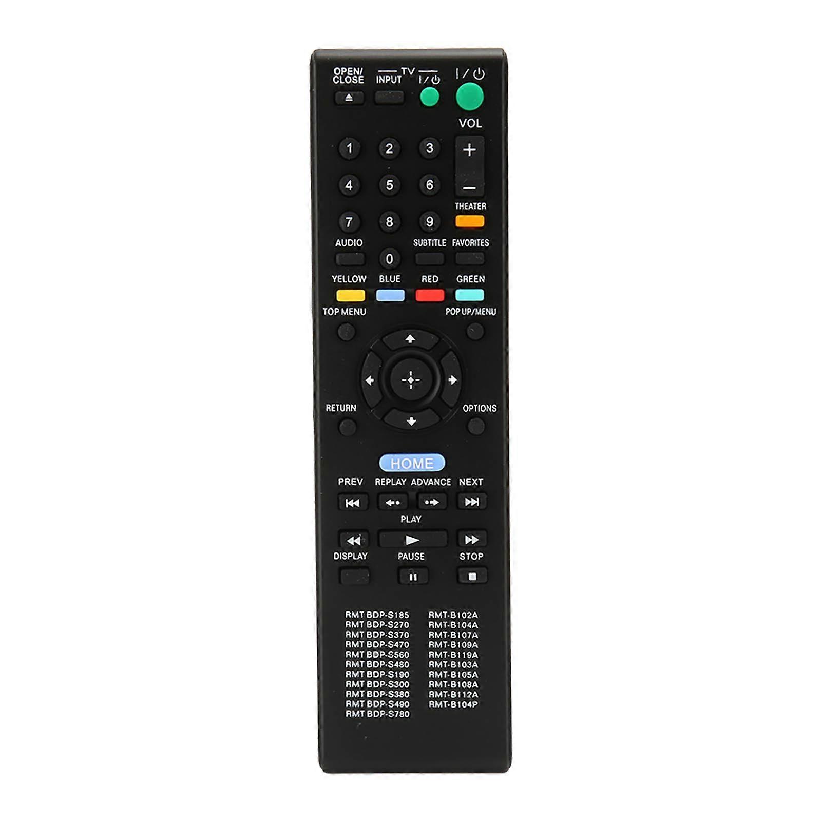 Multi-Function DVD Remote Control for RMT BDP Models - Durable, Easy Access Layout