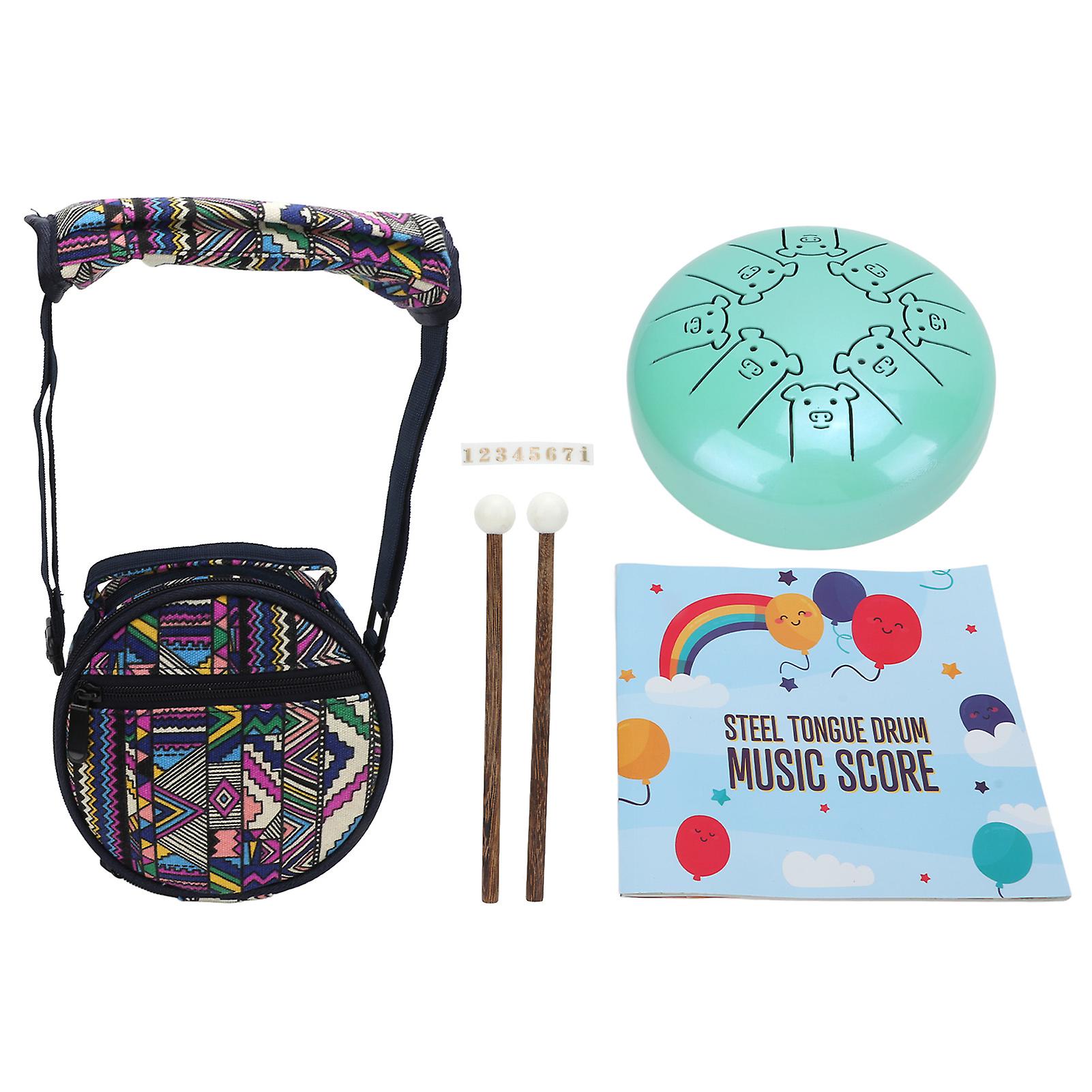 Tambour de langue 5.5in 8 Notes Chakra Tank Alloy Animal Pattern Percussion Instrument présent
