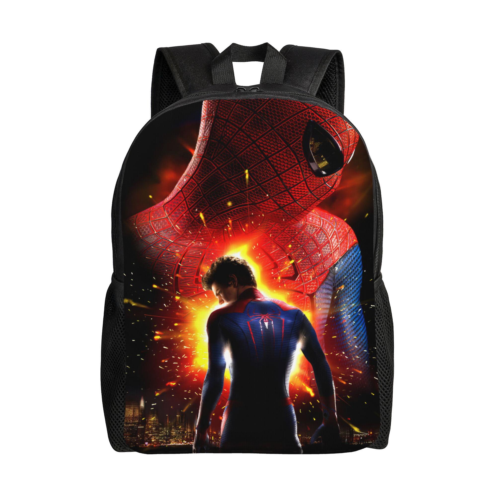 Spider Man Backpack, Adult Kids Simple Lightweight Casual Backpack for Children Student, Travel Backpack Laptop Backpack for College Work Camping