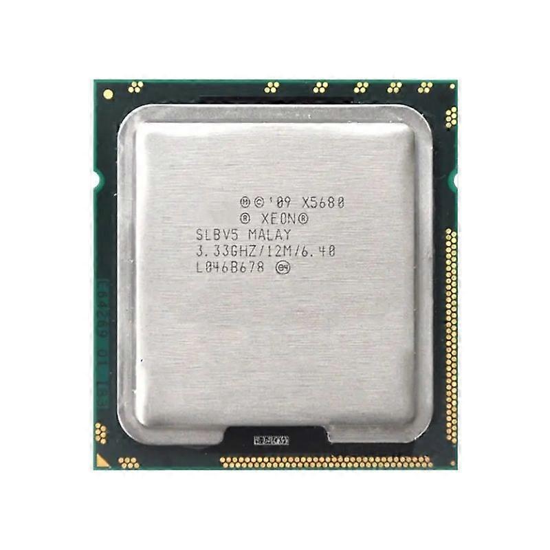 Xeon X5680 CPU - Socket LGA1366, 6 Cores, 12 Threads, 3.33GHz, 12MB L3 Cache, 130W TDP.