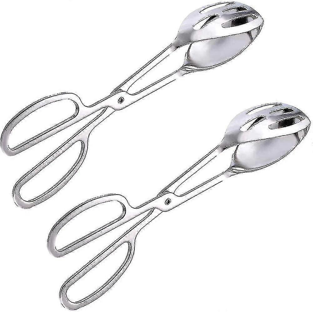2er Pack Buffetzange, Edelstahl Salatzange (stark greifend)
