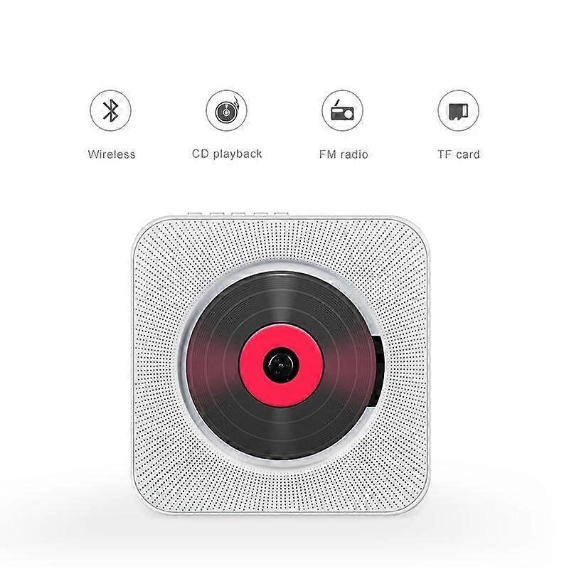 Portable CD Player with Bluetooth, Home Audio Speakers with Remote Control FM Radio USB MP3