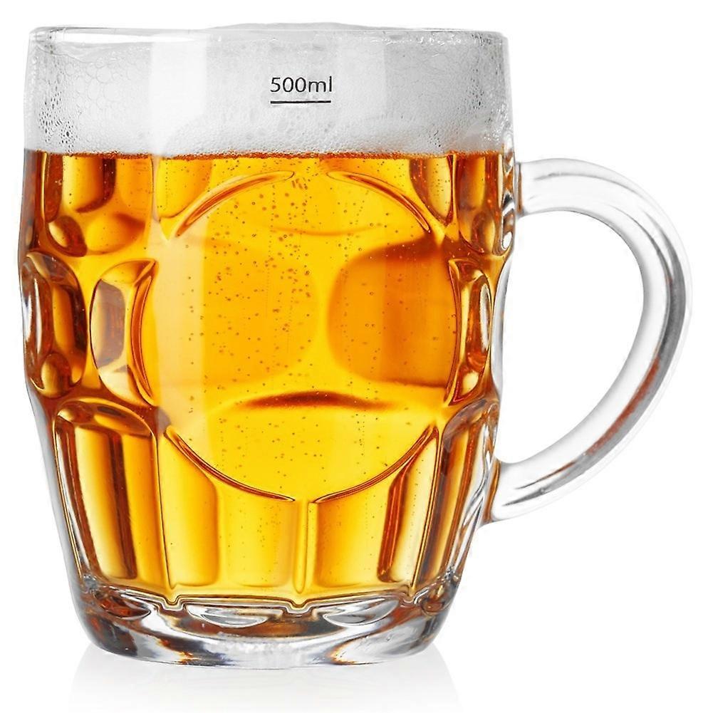 Large Glass Mug with Handle - 500 ml