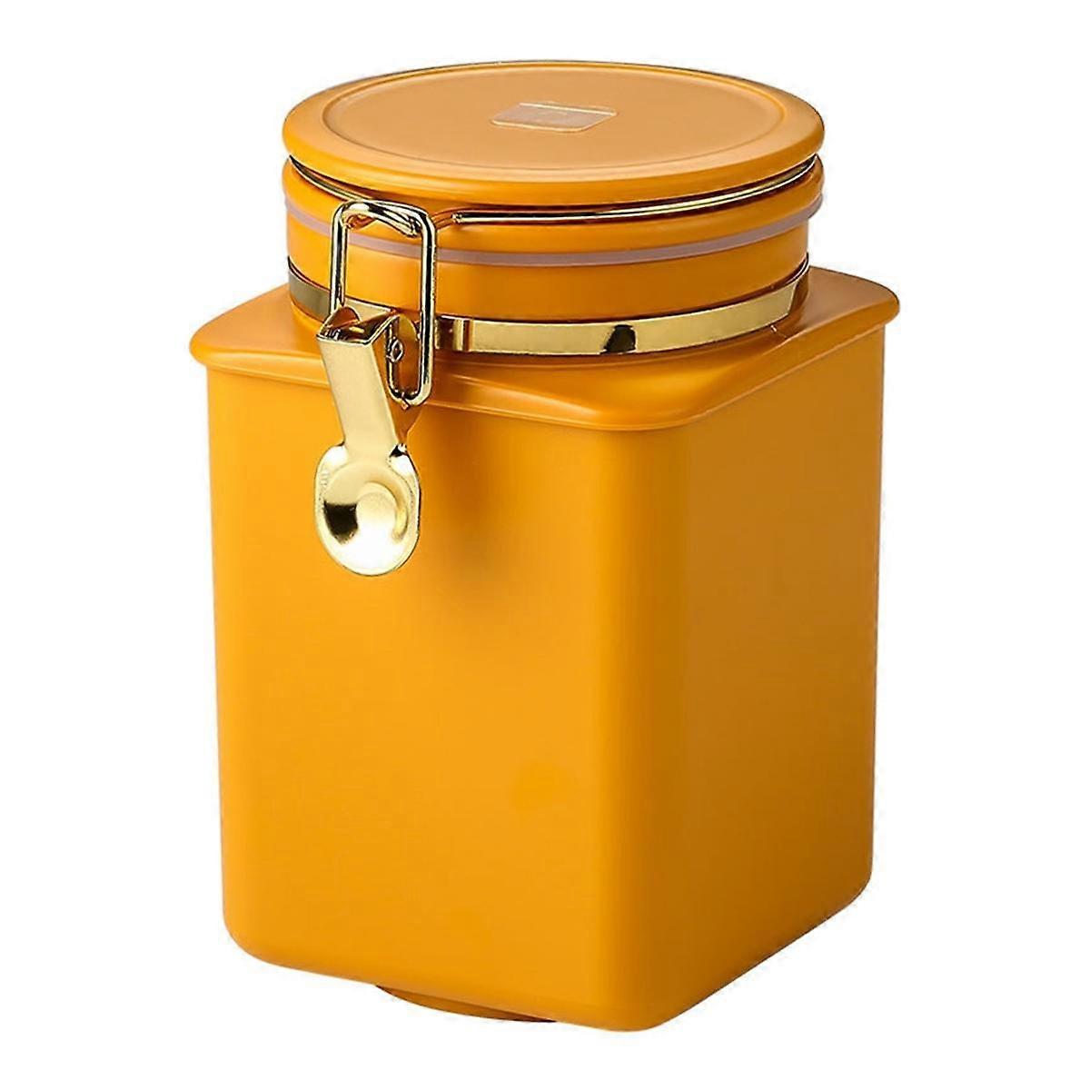 Coffee Bean Airtight Can Espresso Coffee Bath Ladle Coffee Powder Sealing Jar Coffee Bean Storage Tank Food Container B