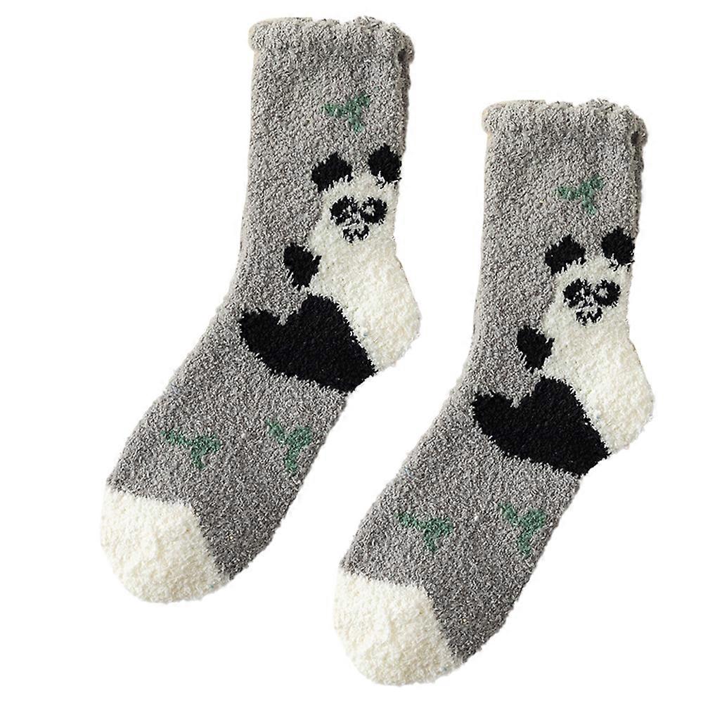 Korall sammet damer strumpor vinter korall sammet strumpor