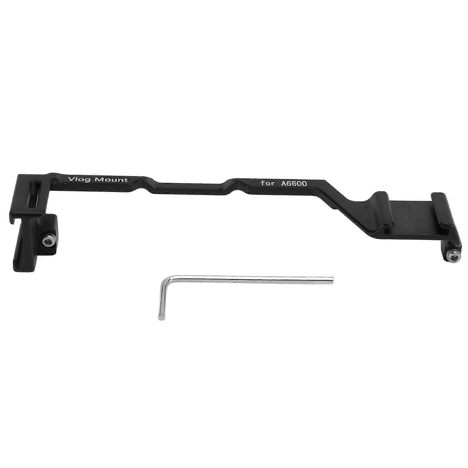 Dual Cold Shoe Mount Adapter Relocation Plate Bracket for Sony A6600 Camera Video Making