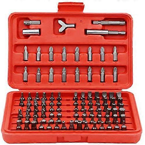 100Pcs Screwdriver Bits, Screwdriver Bit Set Portable Repair Tools With Box