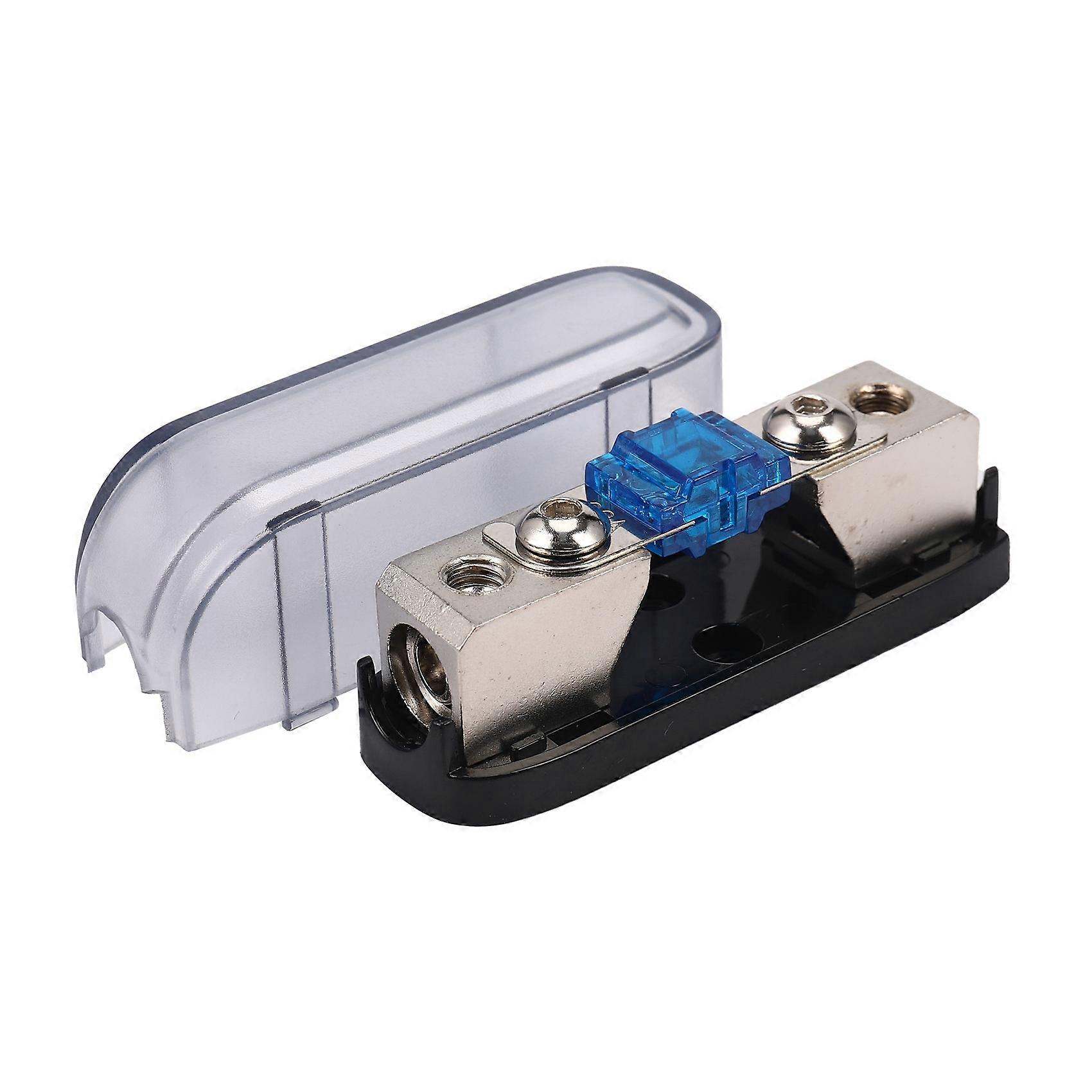 Car Stereo Fuse Holder, Auto Audio Fuse Box Power Distribution Block 4Ga In 4Ga Out,Single way