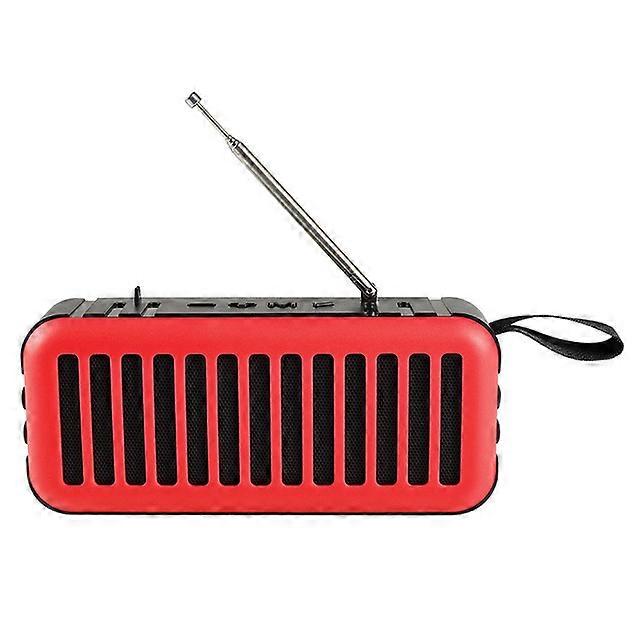 High Sensitivity Emergency Radio USB/TF/AUX/FM Wireless Bluetooth Speaker Charge By Solar Power Flash Light Portable Radio