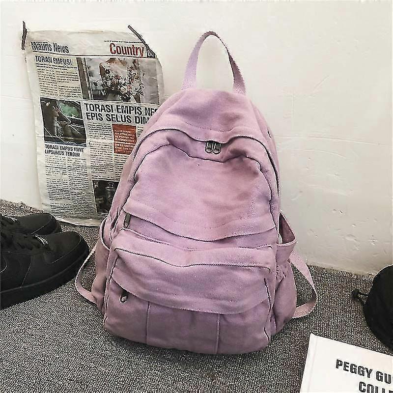 Wersja koreańska Plecak podróżny o dużej pojemności Laptop Canvas Plecak damski Torba dla nastolatek