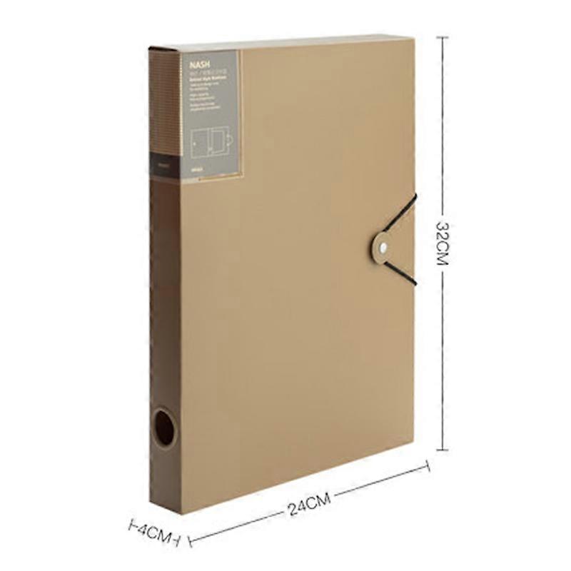 Large Capacity A4 Thickening Document Box Office File Holder School Desktop Archive Organizer Folder With Buckle