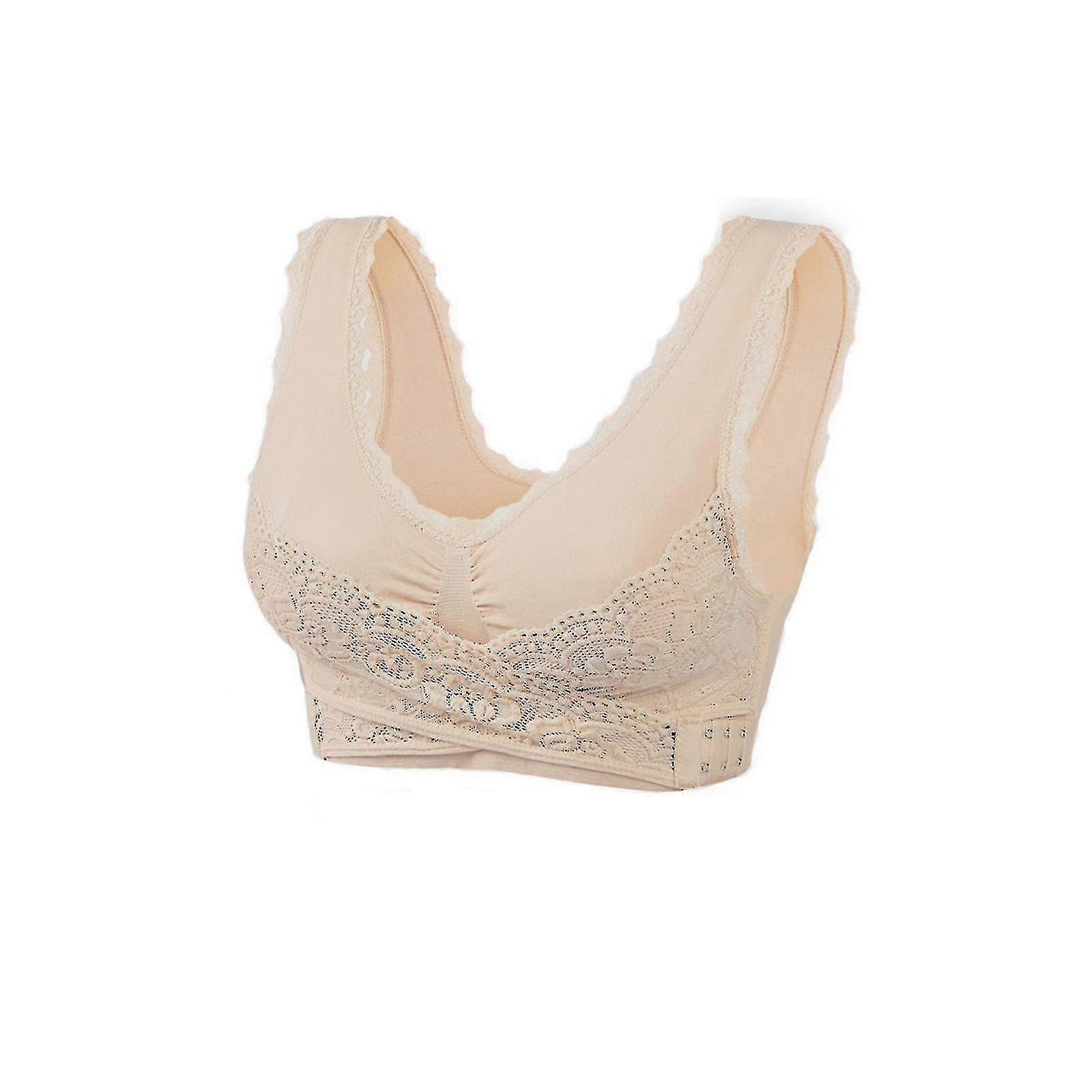 Kendally Bra,wireless Shaping Comfy Corset Bra Side Buckle Lace Bras