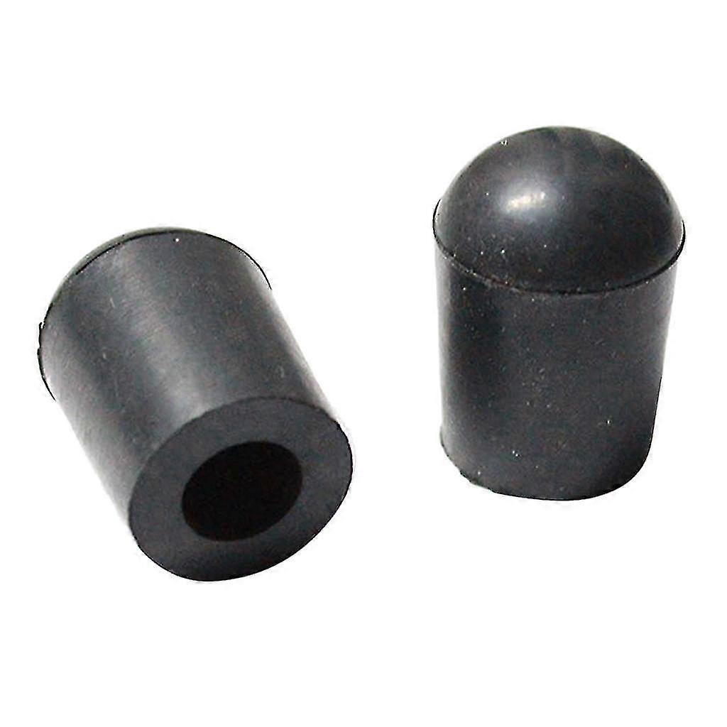 Pack Of 2 Upright Double Bass End Pin Tip Car Protector Musical Instrument Parts Black Inner Dia 10mm