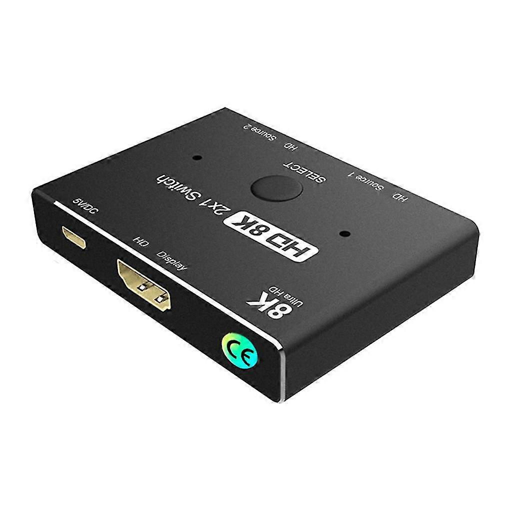 Upgrade 8k New Hdmi-compatiible Kvm Switch 2 X1 Two Ports Hdmi-compatible