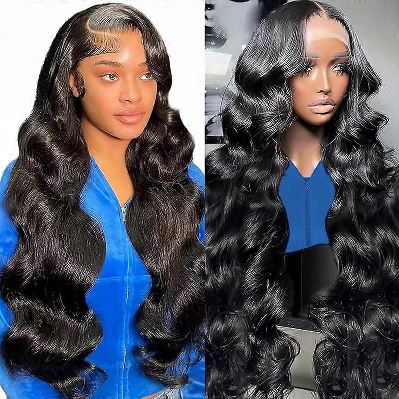 Perucas de Renda Frontal de Onda Corporal de 26 Polegadas Cabelo Humano 180 Densidade 13x4 HD
