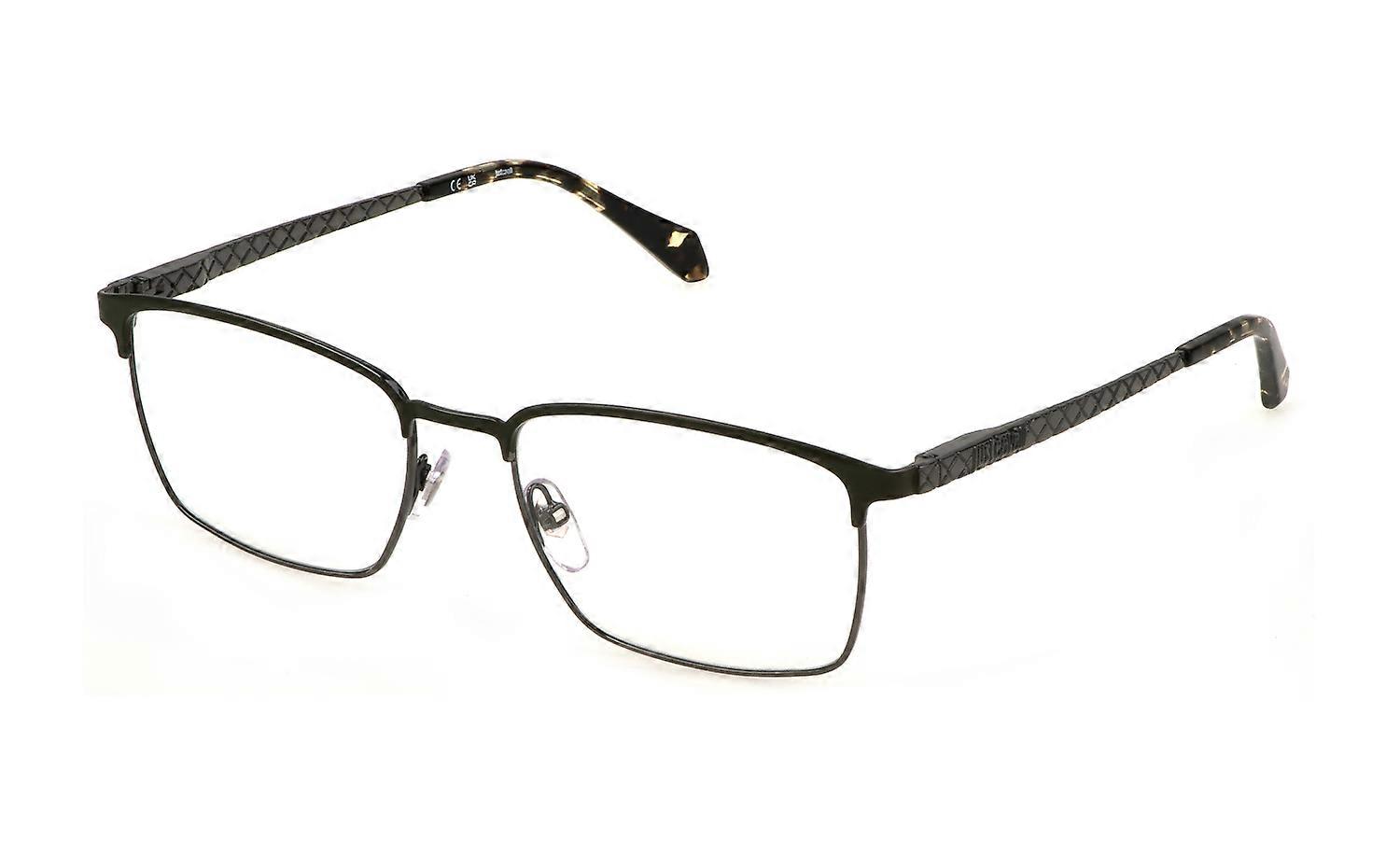 Eyewear Frames Just Cavalli VJC058 0E80 BACHELITE LUCIDO C/PARTI Green 55/18/145 MAN